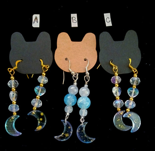 Moon Drop Earrings