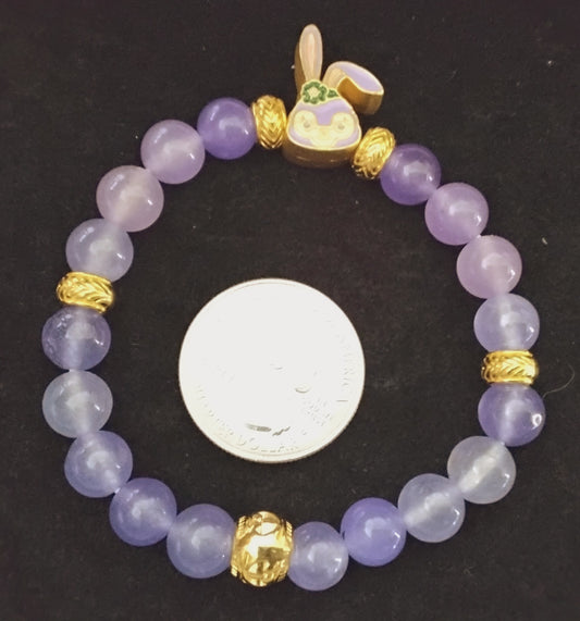 Grape Punch Bunny Bead Bracelet