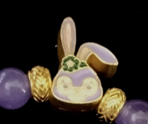 Grape Punch Bunny Bead Bracelet