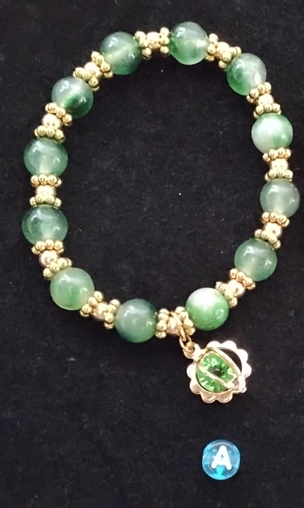 Emerald Dyed Agate Bracelets A & B