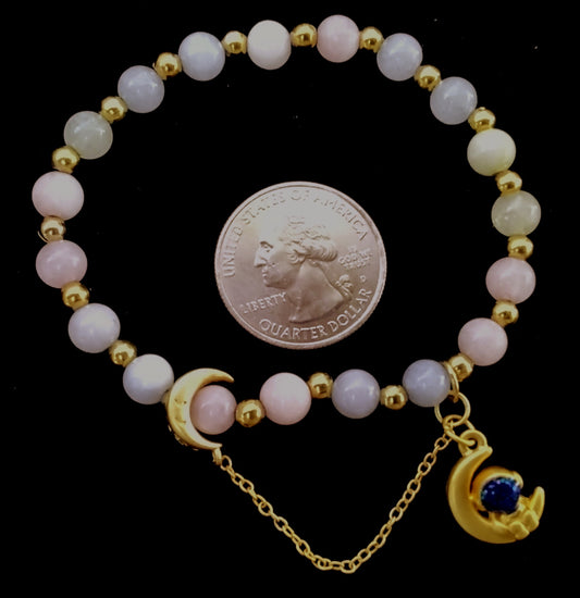 Morganite & Astronaut Accent Bracelet