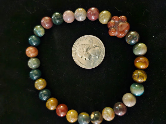 Ocean Jasper Puppy Toes Bracelet