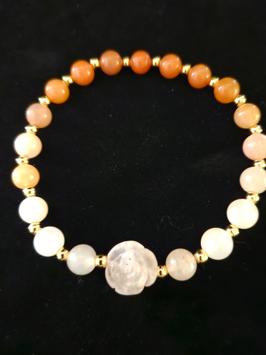 Carnelian & Quartz Bracelet