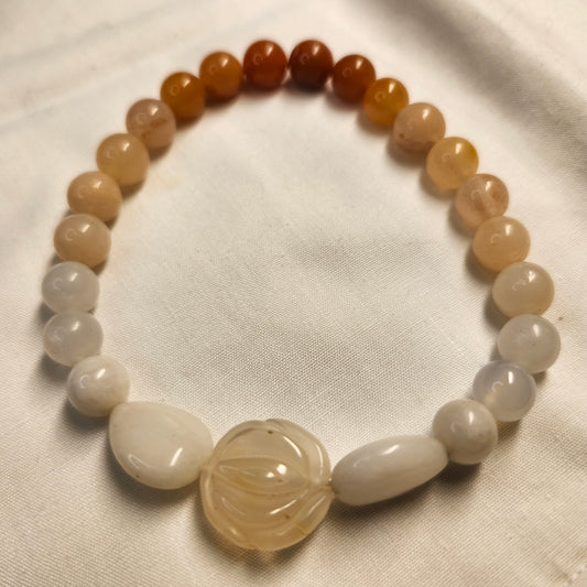 Sunstone & Agate Bracelet