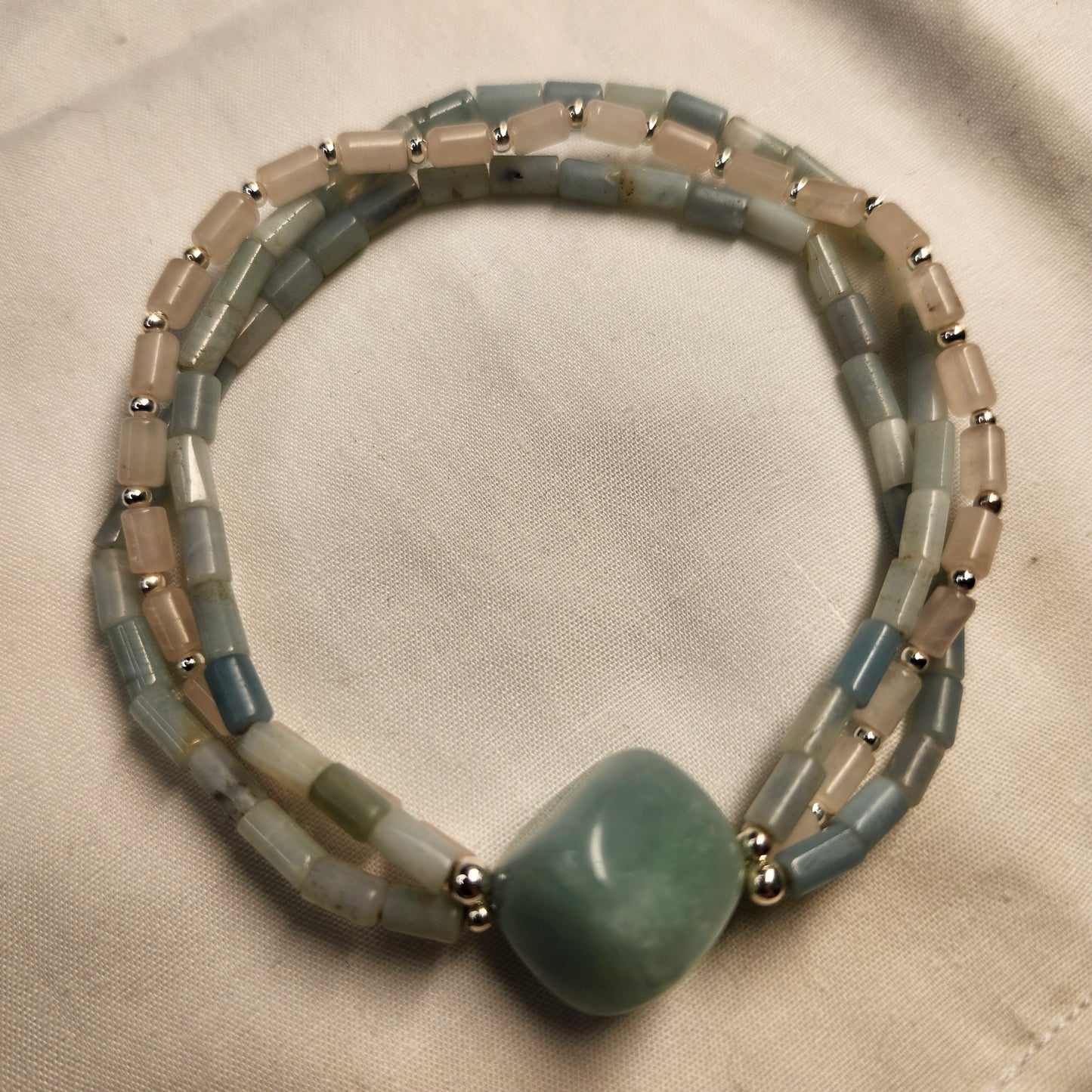 Amazonite & Rose Quartz Bracelet