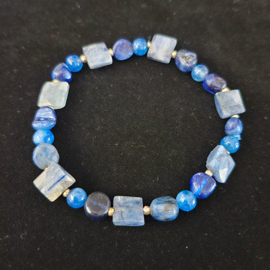 Blue Kyanite & Sterling Bracelet