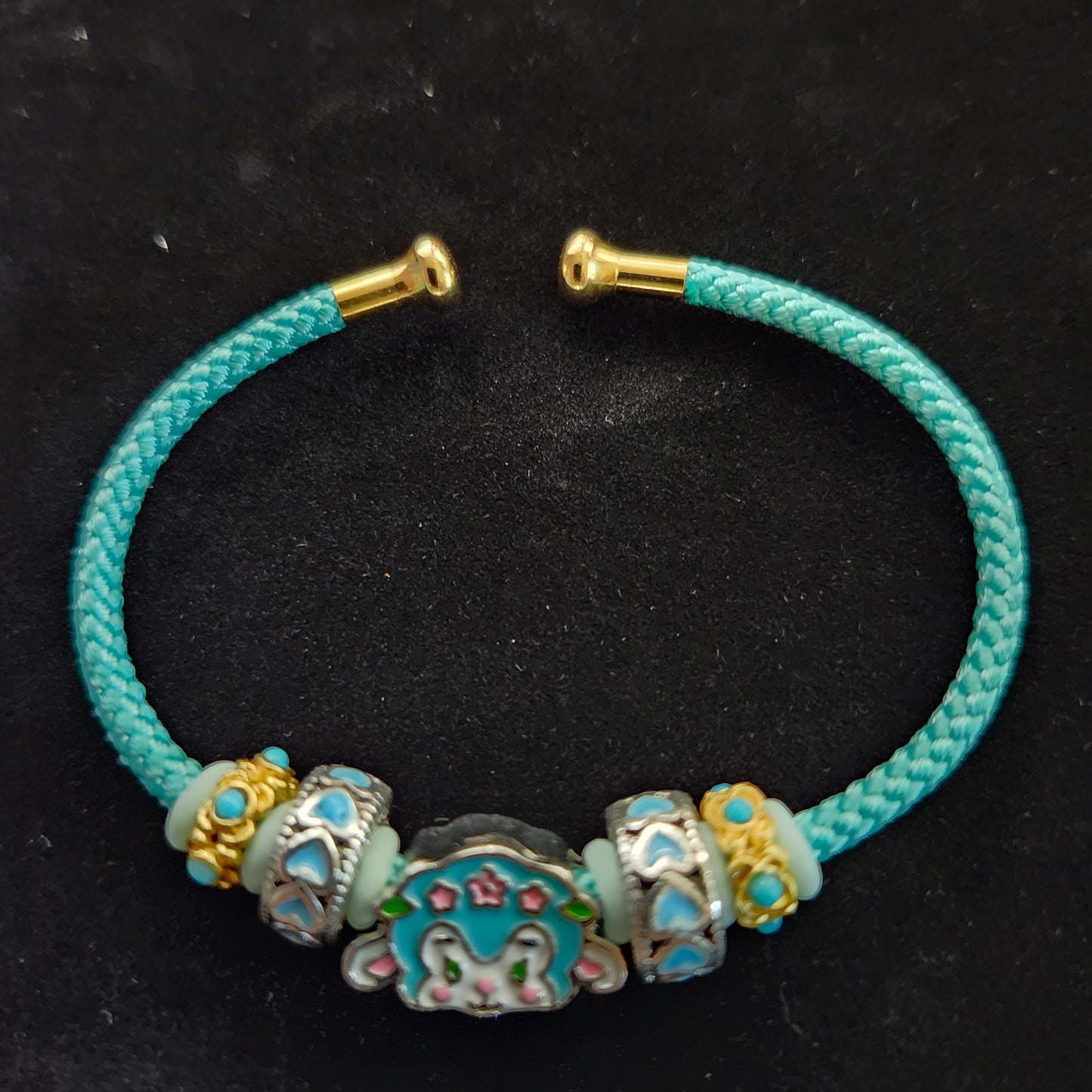 Cute Blue Sheep Add-a-Bead Bracelet