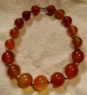 Carnelian and Sterling Bracelet