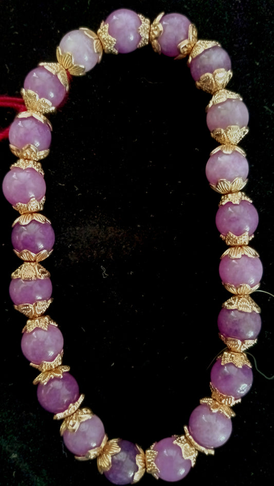 Pink Kunzite & Rose Gold Bracelet