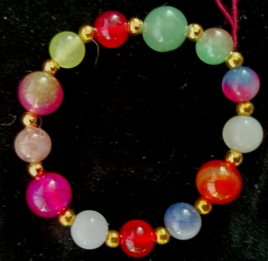 Colorful Agate Bracelet A