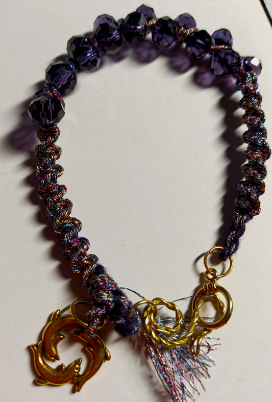 Purple Knotted Bracelet